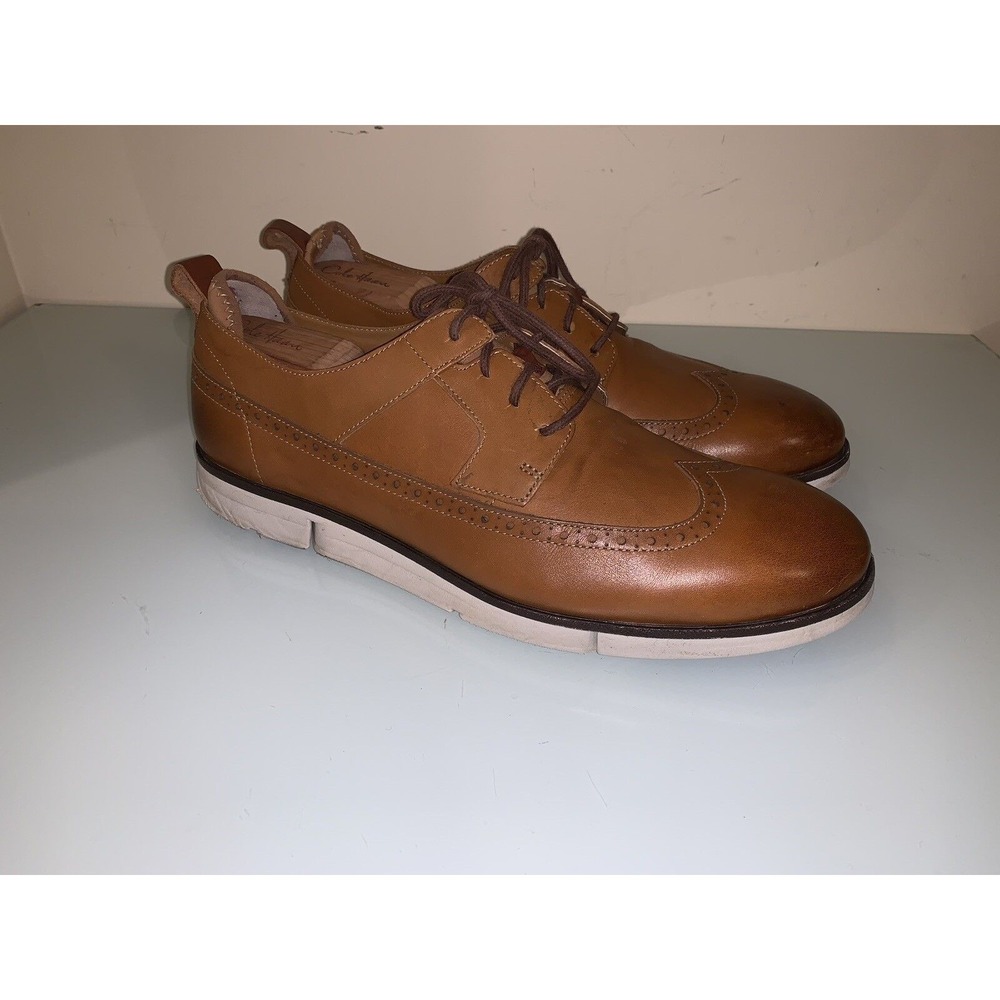 Clarks TOR Plus England Shoes Oxford Wingtip Brown Leather Lace Up Men 12 M